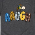thumbnail image 3 of Peanuts - Aaugh Pattern Charlie Brown - Toddler And Youth Short Sleeve Graphic T-Shirt, 3 of 6