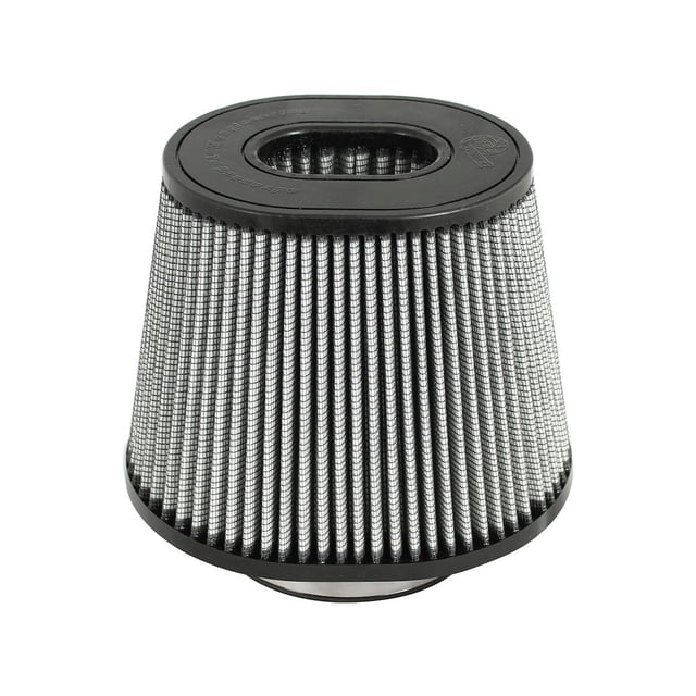Advanced FLOW Engineering Air Filter 21-91064 Pro Dry S; Washable; Grey; Cotton Gauze; Oval Tapered; Single Center Flange; 5 Inch Flange Diameter; Open Inverted Top