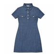 thumbnail image 1 of Vestido George para Mujer Botones Cuello Polo Azul Talla G, 1 of 4