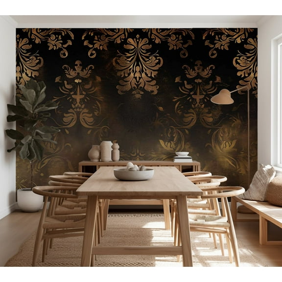 Surface Background Wallpaper Wall Mural - Baroque Ornaments Retro Motif