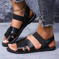 thumbnail image 7 of Comfortable Sandals for Women Oofos Shoes Women's Fashion Casual Roman Spring And Summer Style Fashion Hollow Casual Flat Sandals Black, 7 of 7