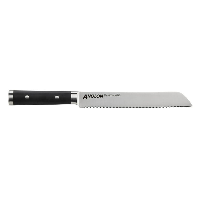 Anolon 47995 AlwaysSharp Japanese Steel Knife Block Set with Built-In  Sharpener, 1 - Kroger