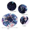 thumbnail image 4 of DFC Large Lace Tinting Double Layer Nightcap Ladies Beauty Salon Hat Makeup Cap Shower Cap, 4 of 5