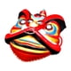 thumbnail image 1 of Máscara de león oriental, máscara de animal, máscara realista creativa para danza del león, máscara de león Rojo, 1 of 9