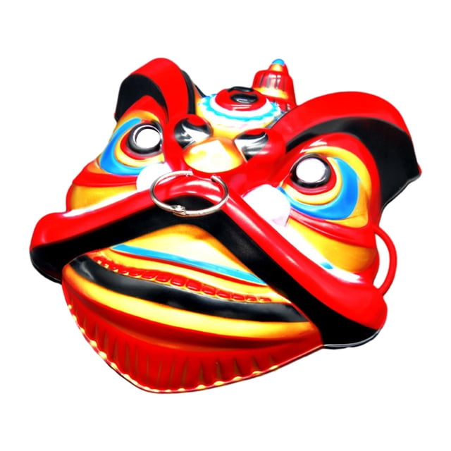 BELOVING Eastern Lion Animal Face Classic Lion Lion Dance for Cosplay Red