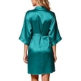 thumbnail image 5 of JOANKDMI Kids Silky Satin Robes for Girls Kimono Bathrobe Sleepwear Comfy Spa Robe with Sash Tie Casual Loungewear Nightwear for Getting Ready Bridal Party Slumber Party, 5 of 8