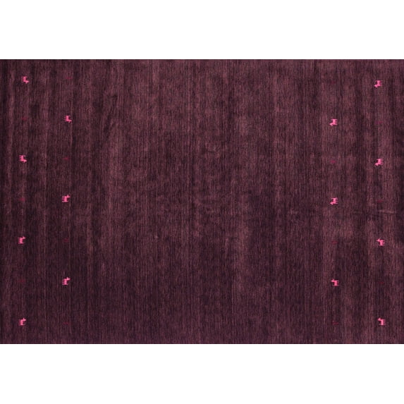 Ahgly Company Indoor Rectangle Abstract Pink Contemporary Area Rugs, 7' x 10'