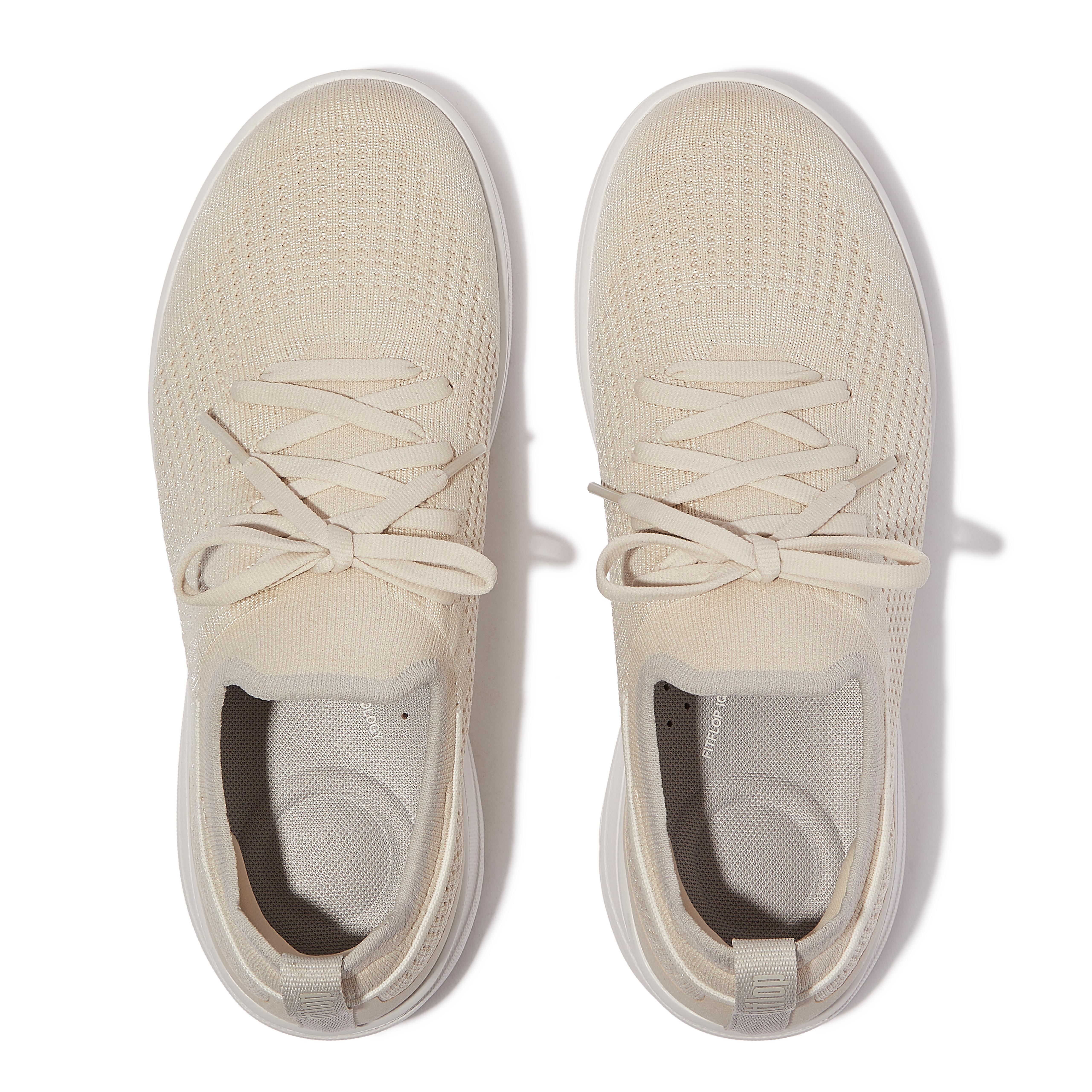 Fitflop Women's Super-Q Bow Knit Slip-On Laced Sneaker