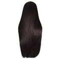 thumbnail image 2 of Fashion Synthetic Long Black Straight Natural Hair Full Wigs For Women, 2 of 5