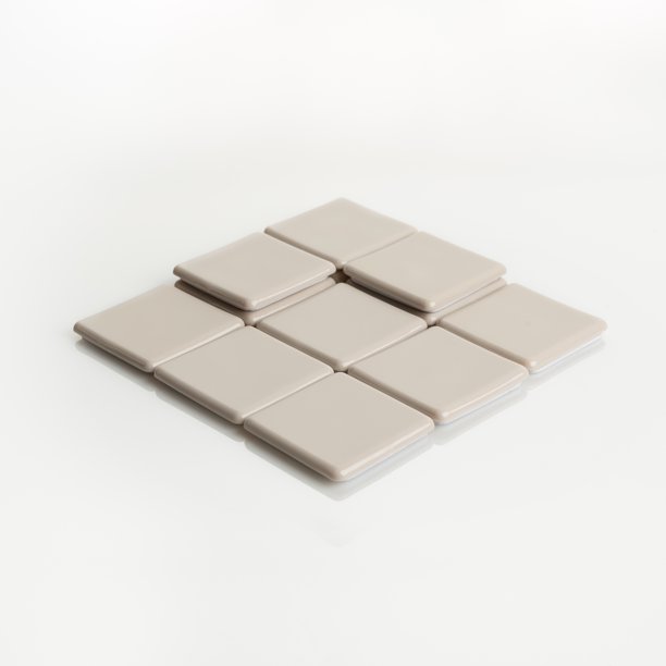 Super Sliders 2 1/2" Square SelfStick Furniture Sliders for Carpet