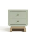 thumbnail image 5 of Art of Nursery by Storkcraft Santorini 2 Drawer Children's Nightstand, Sage with Driftwood, 5 of 13