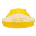 thumbnail image 1 of KAKOWELY Rabbit Potty Triangular Rabbit Litter Box Mini Plastic Small Animals Potty Corner Toilet9.65"X7.28"X3.94", 1 of 5