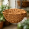 thumbnail image 7 of Diceymbol Round Hanging Planter with Coconut Fiber Liner Eco-Friendly Coir Basket for Indoor/Outdoor Plants, Breathable Air Pruning Pot with Chain for Ferns, Flowers & Herbs 8In, 7 of 7
