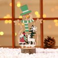 thumbnail image 2 of Coofit Christmas Wooden Decoration Hollow Santa Rustic Table Centerpiece Home Ornament, 2 of 6