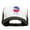 White Black, variant on Quirky Patriotic Grill Embroidered PET Spun Mesh Cap - White Black OSFM