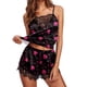 thumbnail image 2 of Pijamas estampados a la moda para mujer, chaleco sin mangas, camisola de encaje, pantalones cortos, conjuntos de blusa Fridja nalpqowj37899, 2 of 5