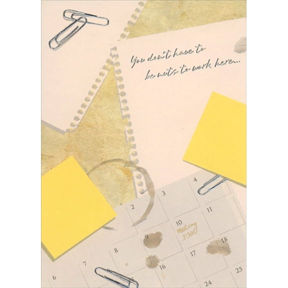 Designer Greetings Nuts to Work Here : Notes and Calendar Humorous : Funny Administrative Professionals Day Card