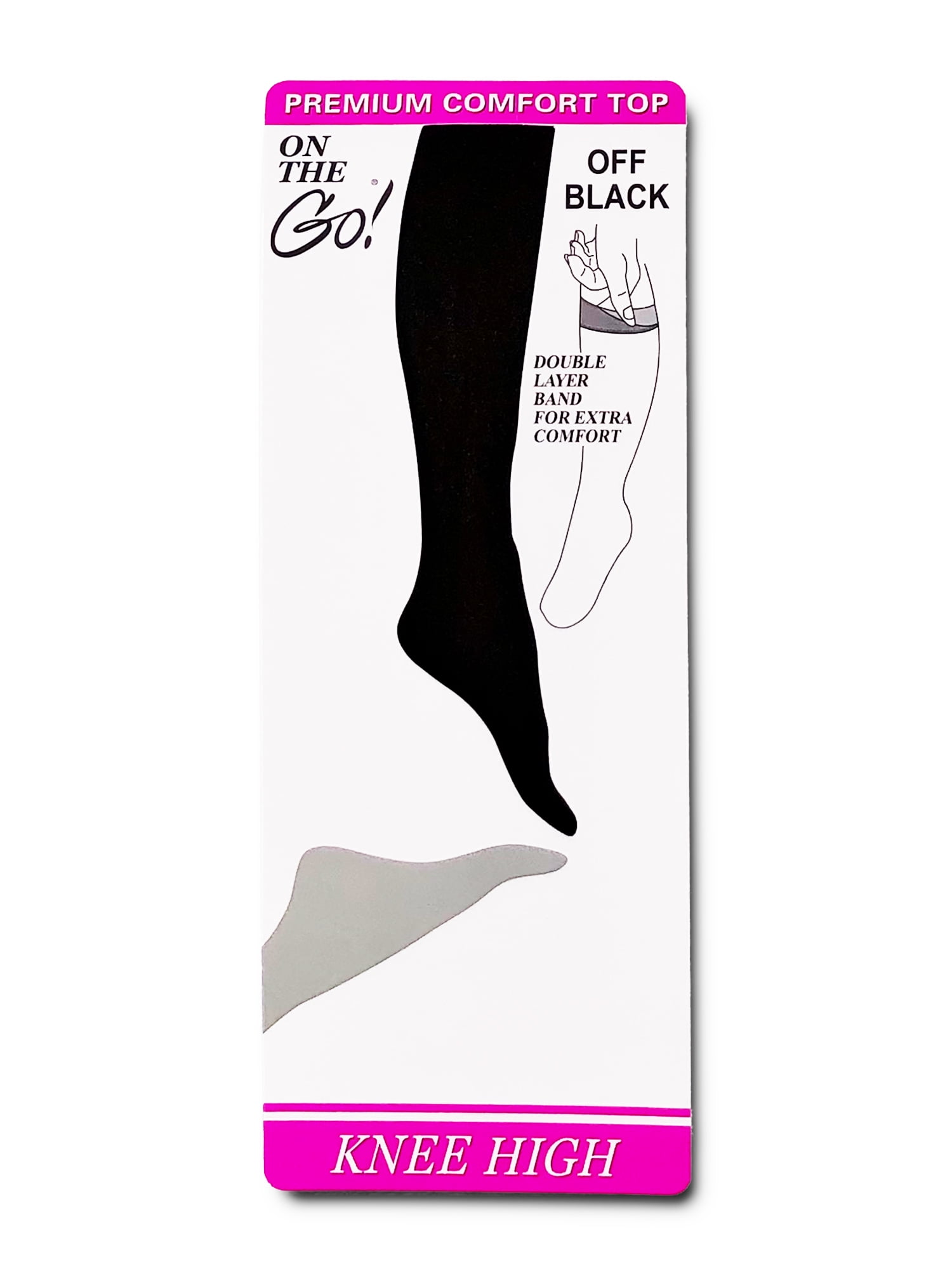 Details about   Just My Size Women's Outside Knee High Panty Hose 
