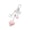 Pink, variant on Perfect Gift Keychain for Valentine Birthday Anniversary Couples Romance