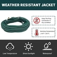 thumbnail image 7 of HONDERSON 75ft Outdoor Extension Cord, 16/3 SJTW Durable Green Extension Cable with 3 Prong Grounded, 7 of 7