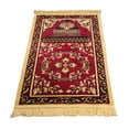 thumbnail image 2 of jifeng Handmade Embroidery Pattern Prayer Rug Comfortable Polyester Thick Soft Prayer Red, 2 of 9
