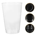 thumbnail image 2 of 50 piezas de plástico duro Tumblers de fiesta transparente vasos de plástico reutilizables tazas de beber tazas de agua de plástico, 2 of 5