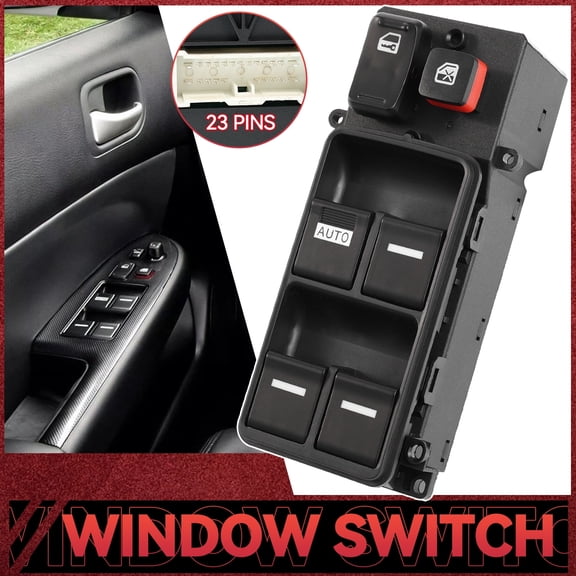 OEMASSIVE Car Electric Power Master Window Control Switch 35750-SDA-H12 For Honda Accord 2003 - 2007 4 Door 35750SDAH12 Window Regulator