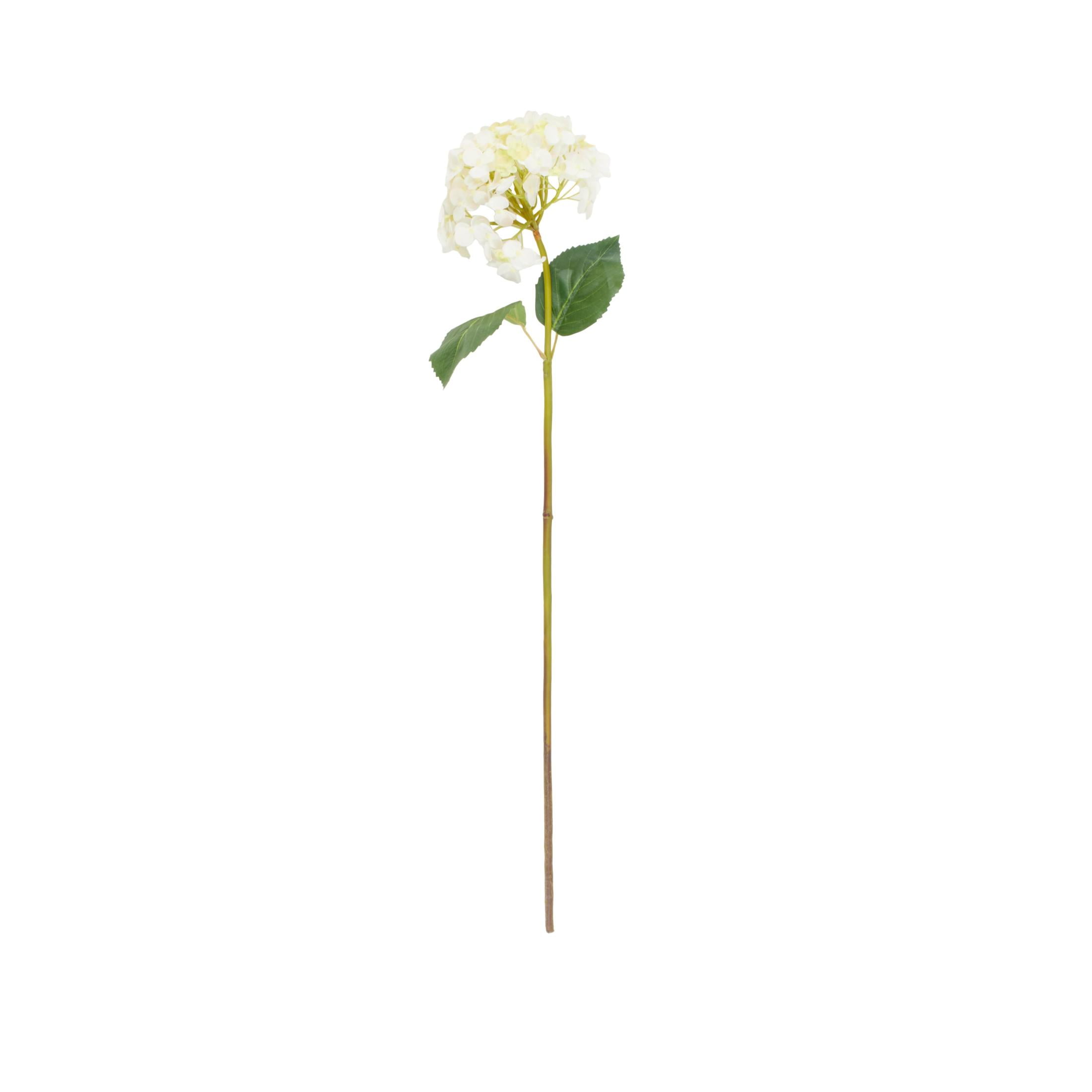 32" Plastic Floral Tall Hydrangea Artificial Flower Stem, by DecMode (8 Count)