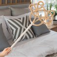 thumbnail image 2 of OULII Dust Tool Carpet Beater Paddle Khaki Plastic for Home Cleaning 1Pack, 2 of 6