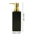 thumbnail image 4 of Unique Bargains 1 Pc Classic Square Soap Pump Dispenser for Laundry Rooms 350ml Black Gold Tone, 4 of 6