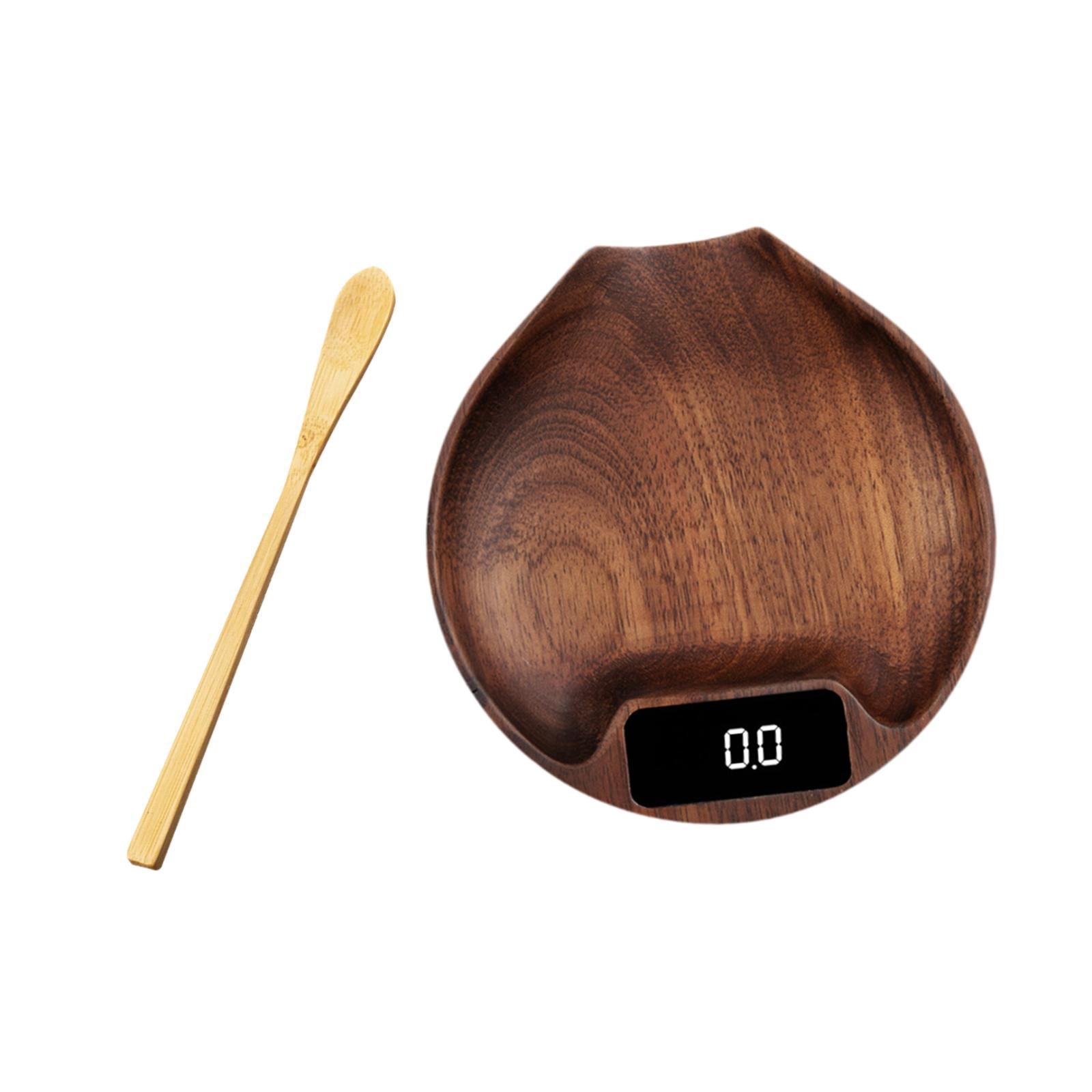 Tongina Electronic Coffee Scale Pour over Espresso Scale Display Coffee Beans Scale Electronic Food Scale for Baking Home Cooking Brown