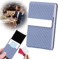 thumbnail image 2 of Business Card Holder, Reusable Metal Slim Business Card Case with Magnetic Closure for Men or Women, Lightweight Portable Stylish Pocket Name Card Organizer for Business Daily Use,Z0-Blue, 2 of 2