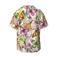thumbnail image 7 of Picia Butterflies2 Men's Linen Shirts Short Sleeve Cuban Beach Shirts Casual Shirts Button Down Shirt for Men Beach Summer Wedding Shirt-4X-Large, 7 of 7