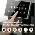 thumbnail image 3 of 20 Bar Super Automatic Espresso Machine with Built-in Grinder – 15 Adjustable Grind Settings, Integrated Milk Frother, Dual Boiler, Self-Cleaning, Removable Brewer & Milk Tank – Black Spray Paint, 3 of 7
