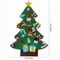 thumbnail image 3 of DAMAI 37.5 Inch Felt Christmas Tree with 25 Ornaments, DIY 3D Felt Christmas Tree, DIY Felt Christmas Tree Set for Montessori, Hanging Ornaments DIY Tree Set Xmas New Year Wall Decorations, 3 of 5