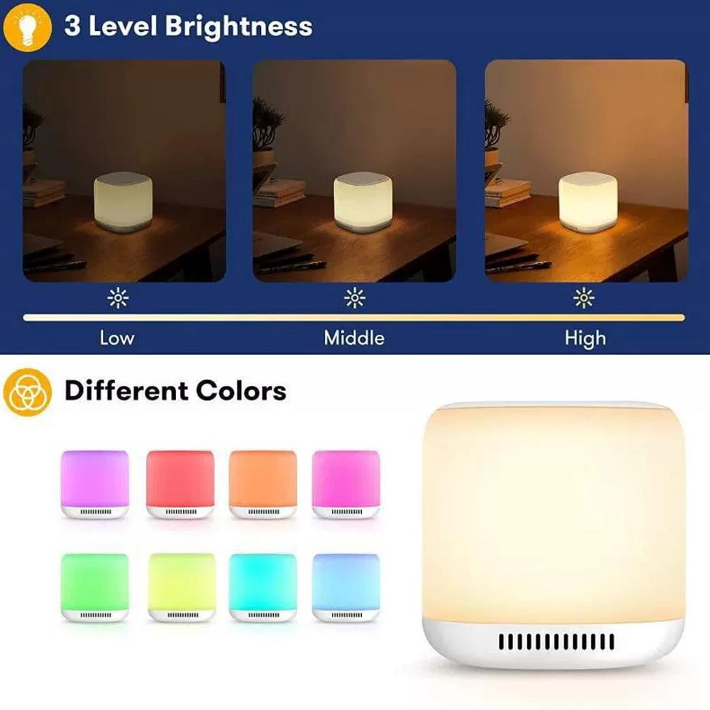 Color Noise Sound Machine with Night Light, 34 Soothing Sounds & White Noise, Volume Levels, 3 Brightness Settings, 1800mAh Battery, Timer for Baby Kids Adults, Portable for Home Travel