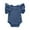 Navy, variant on HNMKIU Baby Boys Girls Solid Ruffle Baby Romper Bodysuit Clothes Outfits for Girls Pink,6-12 Months