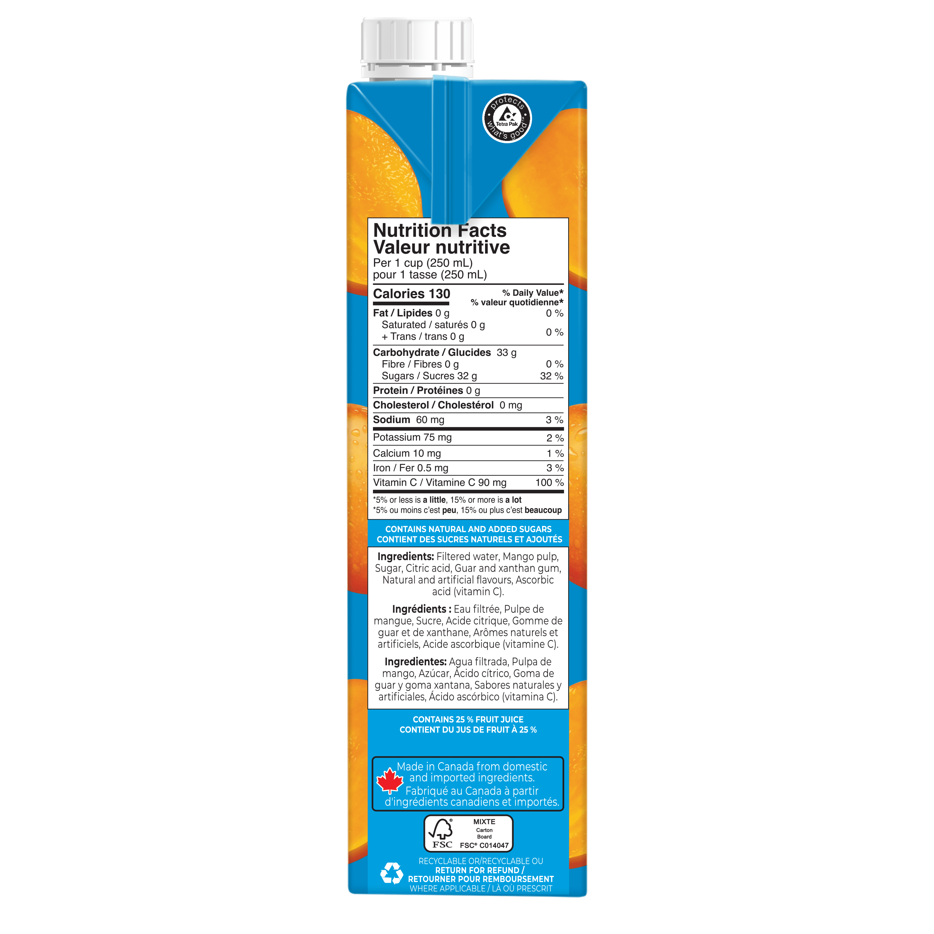 Rubicon Mango Exotic Juice Drink, 1 l