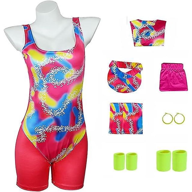 Barbie Retro deportes Yoga patinaje traje con sombrero y rodilleras conjunto para vestir Halloween carnaval cumpleaños fiesta de disfraces trajes
