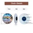 thumbnail image 6 of Beach Wall Clock Battery Operated 14 Inch Silent Blue Ocean Sunset Clocks Modern Wall Clock for Living Room Bedroom Decor, 6 of 7