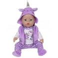 thumbnail image 5 of AmaMary Cotton Purple Unicorn Outfit for 16-18 inch Dolls – 4-Piece Jacket Long Sleeve Pants Socks Set for Girls Fantasy Dress-Up Birthday Holiday Imaginative Play, 5 of 5