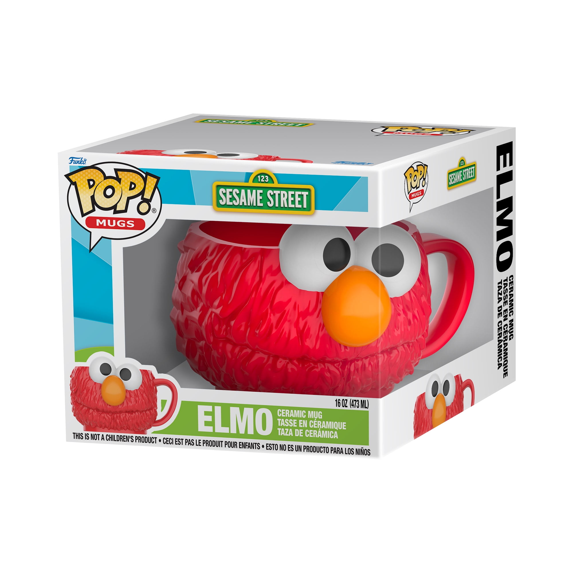 Funko POP! Mug: Sesame Street- Elmo Ceramic Collectible Mug, 16 oz