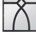 thumbnail image 3 of Tio 24 Inch Fir Wood Wall Mirror Set of 2, Geometric Overlaid Design, Black- Saltoro Sherpi, 3 of 4