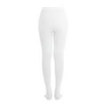 thumbnail image 3 of EMEM Apparel Junior Girls' Solid Colored Opaque Dance Ballet Costume Microfiber Footed Tights Stockings Fashion White A, 3 of 5
