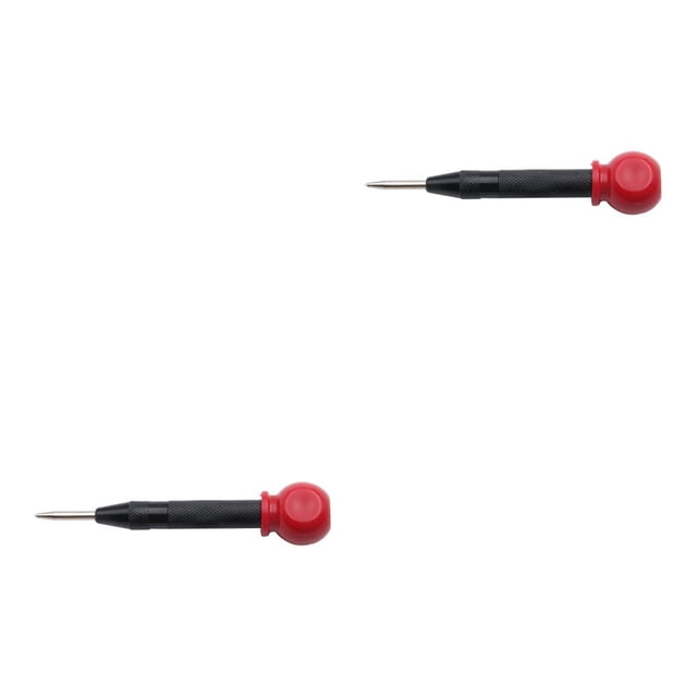 Scienceny Punzón de pasador central automático Marcado con resorte Lápiz de carpintero Broca Dispositivo de rotura de ventana Negro con Negro con gorras 2piezas Scienceny CBP036090