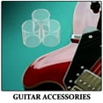 thumbnail image 3 of Raindrops 3 Pcs Tube de Manchon de Guitare en Verre Transparent Ajustement Stable Accessoire Essentiel pour Instruments, 3 of 8