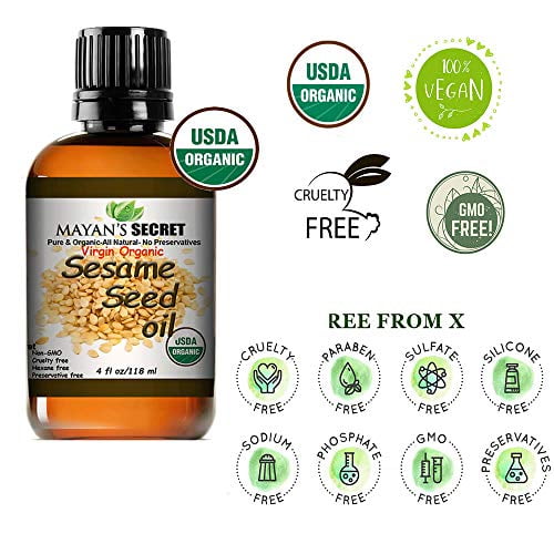 Organic Sesame Seed Oil, 100% Pure