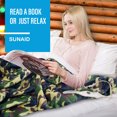 thumbnail image 6 of SUNAID Electric Throw Blanket 50" x 60" , 10 Heating Levels, 8 Hours Auto-Off,  Luxuriously Soft, Machine Washable, Camo, 6 of 11