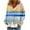 Blue-3, variant on Censtreet Women's Long Sleeve V-Neck Button Down Cardigan Knit Shrugs Sweater