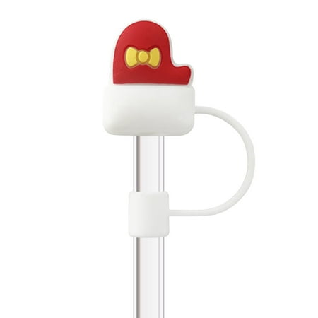 

CHXonu 6Pcs Christmas Straw Cover Caps Reusable Drinking Straw Tips Lids Christmas Theme Silicone Straw Toppers Compatible For Straw Accessories For Christmas Shaker compatible with Machine Heat
